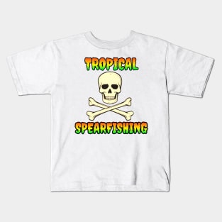 Spearfishing tropical Islands Kids T-Shirt